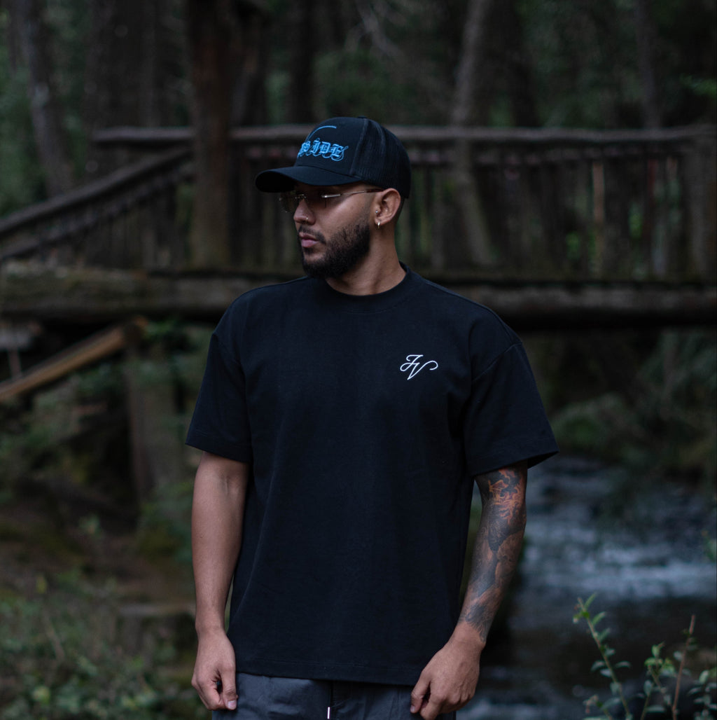 GORRA WASTED [NEGRA CON AZUL]