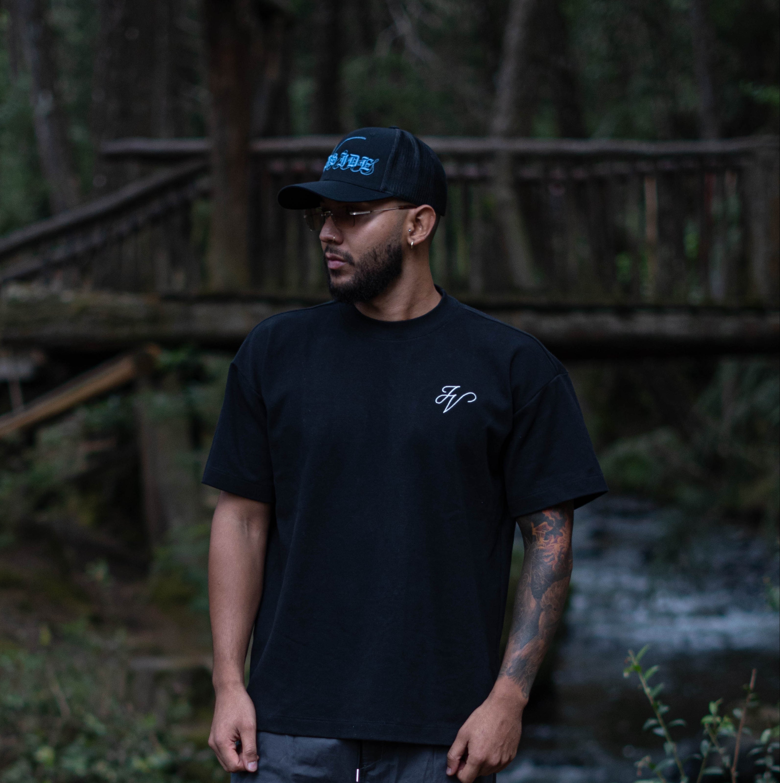 GORRA WASTED [NEGRA CON AZUL]