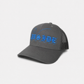 GORRA TRUCKER WASTED [GRIS CON AZUL]