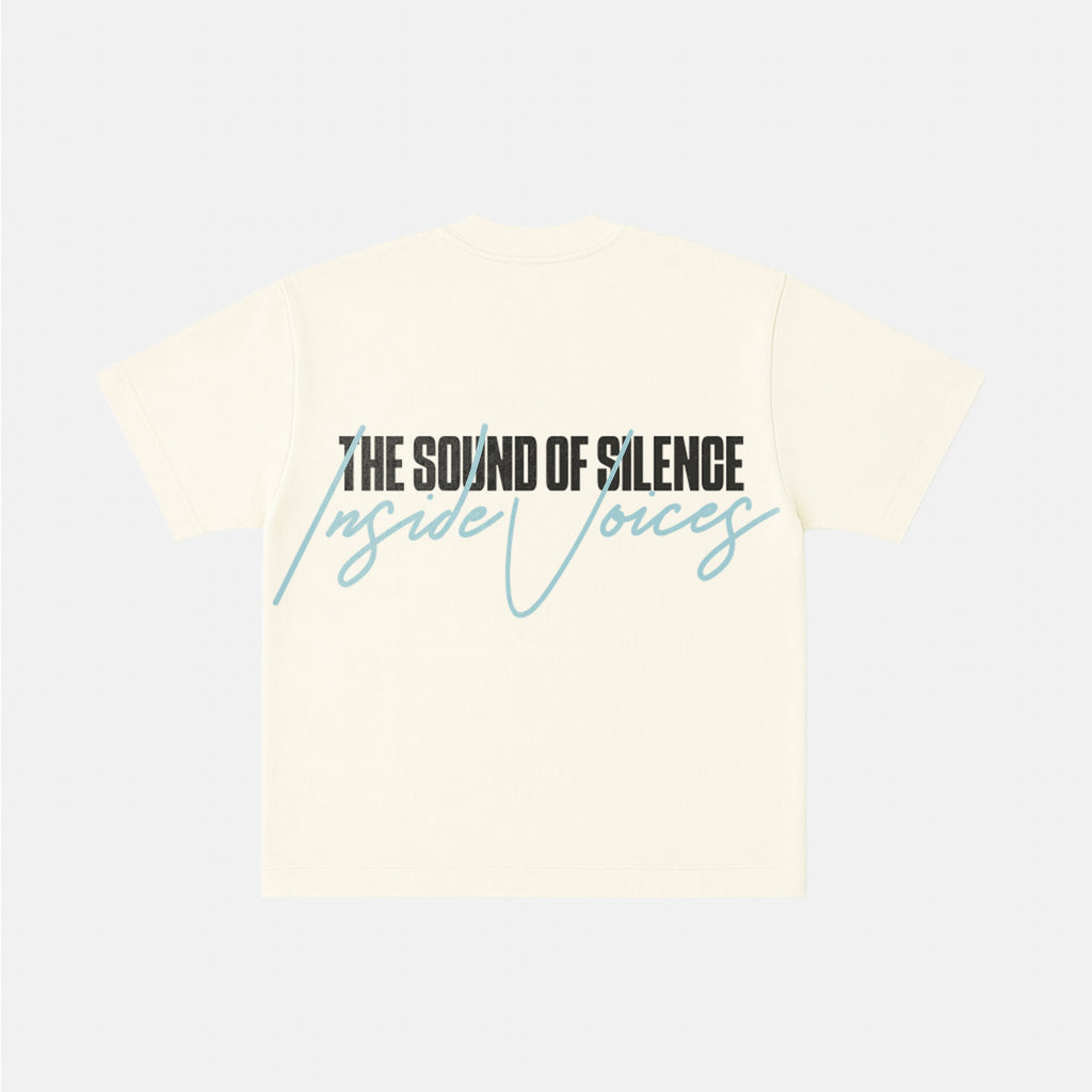 CAMISETA THE SOUND OF SILENCE  [BLANCO HUESO]