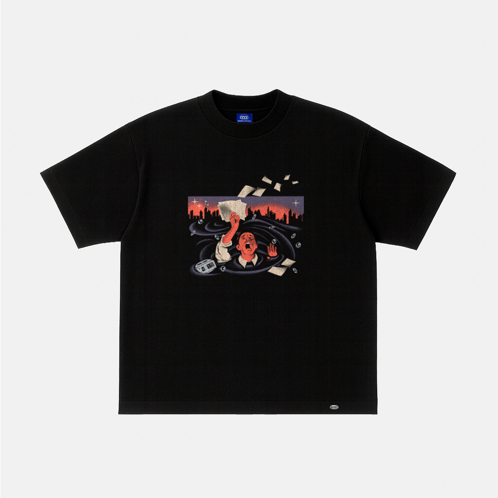 CAMISETA OVERTIME [NEGRO]