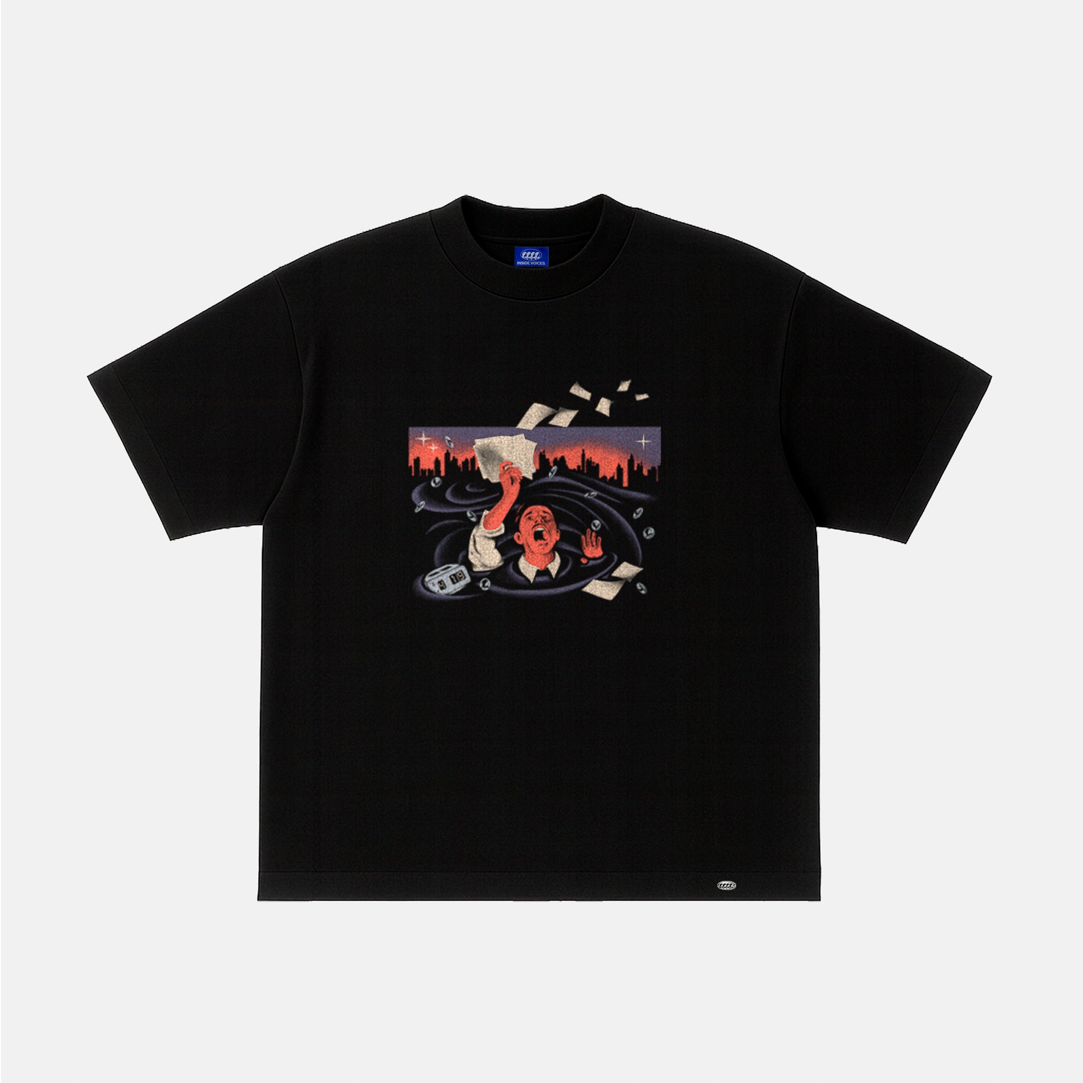 CAMISETA OVERTIME [NEGRO]